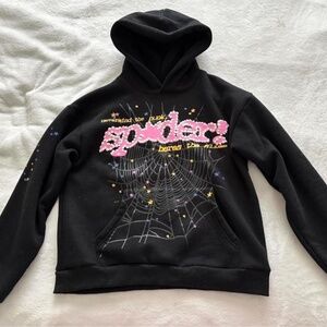Sp5der Black Hoodie | Streetwear Hype | Men’s Size S, M, & L